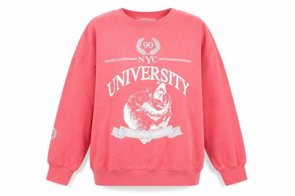 Primark Womens Pink  Polyester Pullover Sweatshirt Size XS