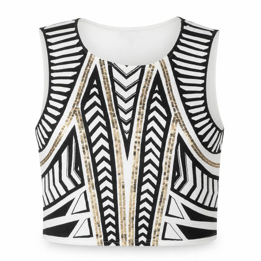 Bardut Womens White  Polyester Basic Tank Size 8 Round Neck