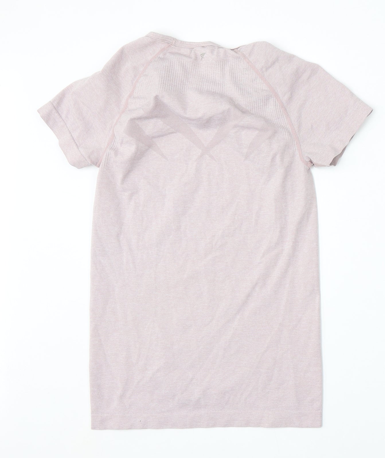 Workout Womens Pink  Polyester Basic T-Shirt Size 8 Round Neck