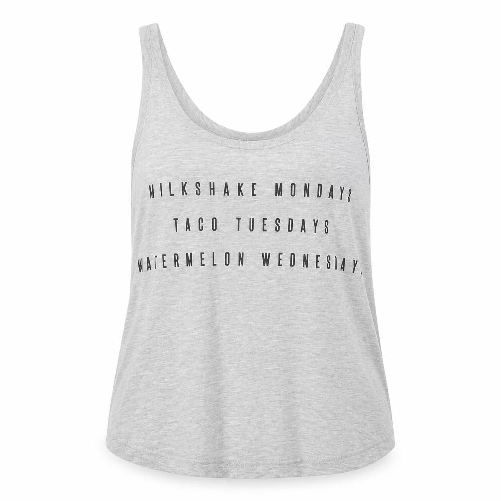 Fashion Union Womens Grey  Cotton Basic Tank Size 8 Round Neck