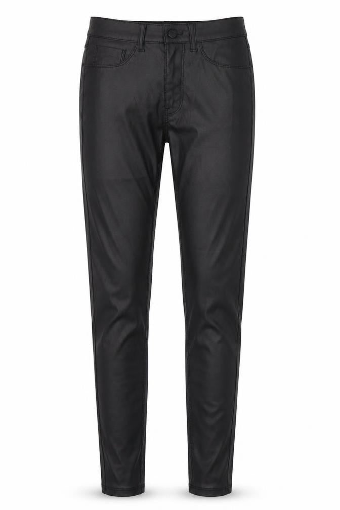 Denim & Co. Womens Black  Polyester Trousers  Size 8 L30 in Slim
