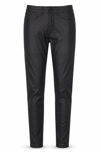 Denim & Co. Womens Black  Polyester Trousers  Size 8 L30 in Slim