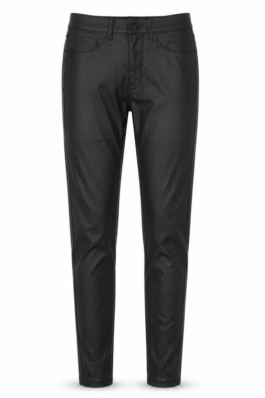 Denim & Co. Womens Black  Polyester Trousers  Size 8 L30 in Slim