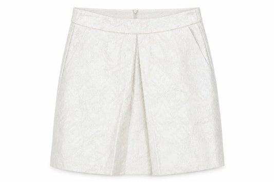 United Colors of Benetton Womens Beige  Cotton Straight & Pencil Skirt Size 8