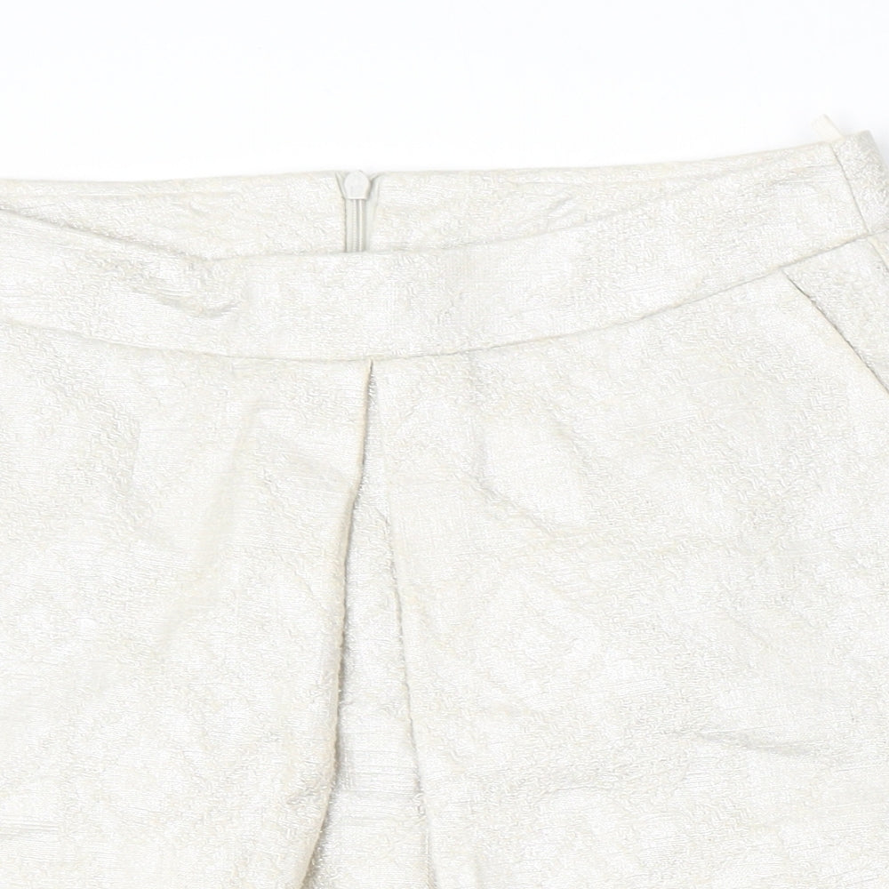 United Colors of Benetton Womens Beige  Cotton Straight & Pencil Skirt Size 8