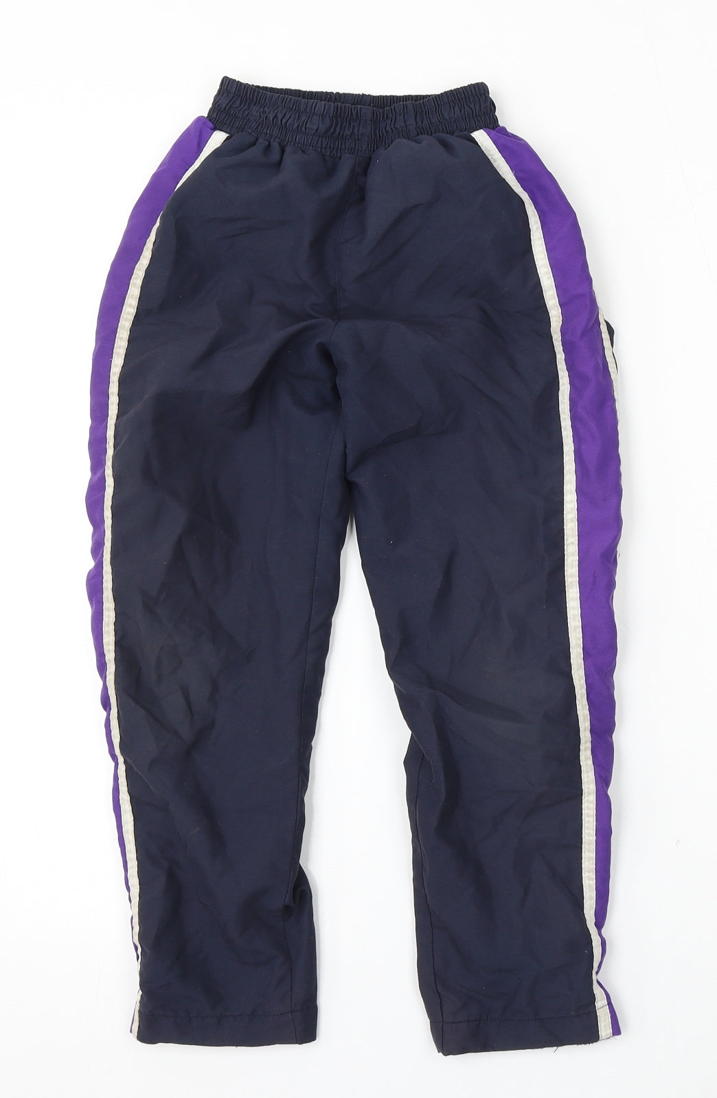 Team Colours Boys Blue  Polyester Jogger Trousers Size XS L23 in Regular