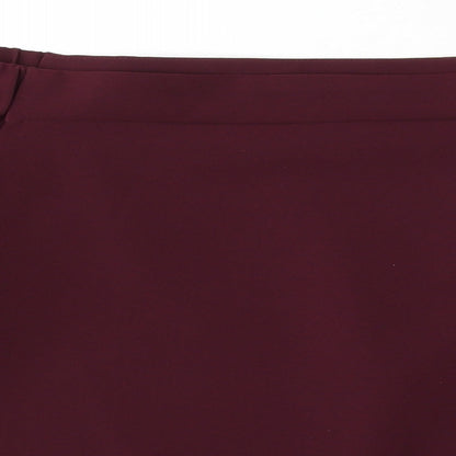 Atmosphere Womens Red  Polyester Basic Blouse Size 8 Round Neck