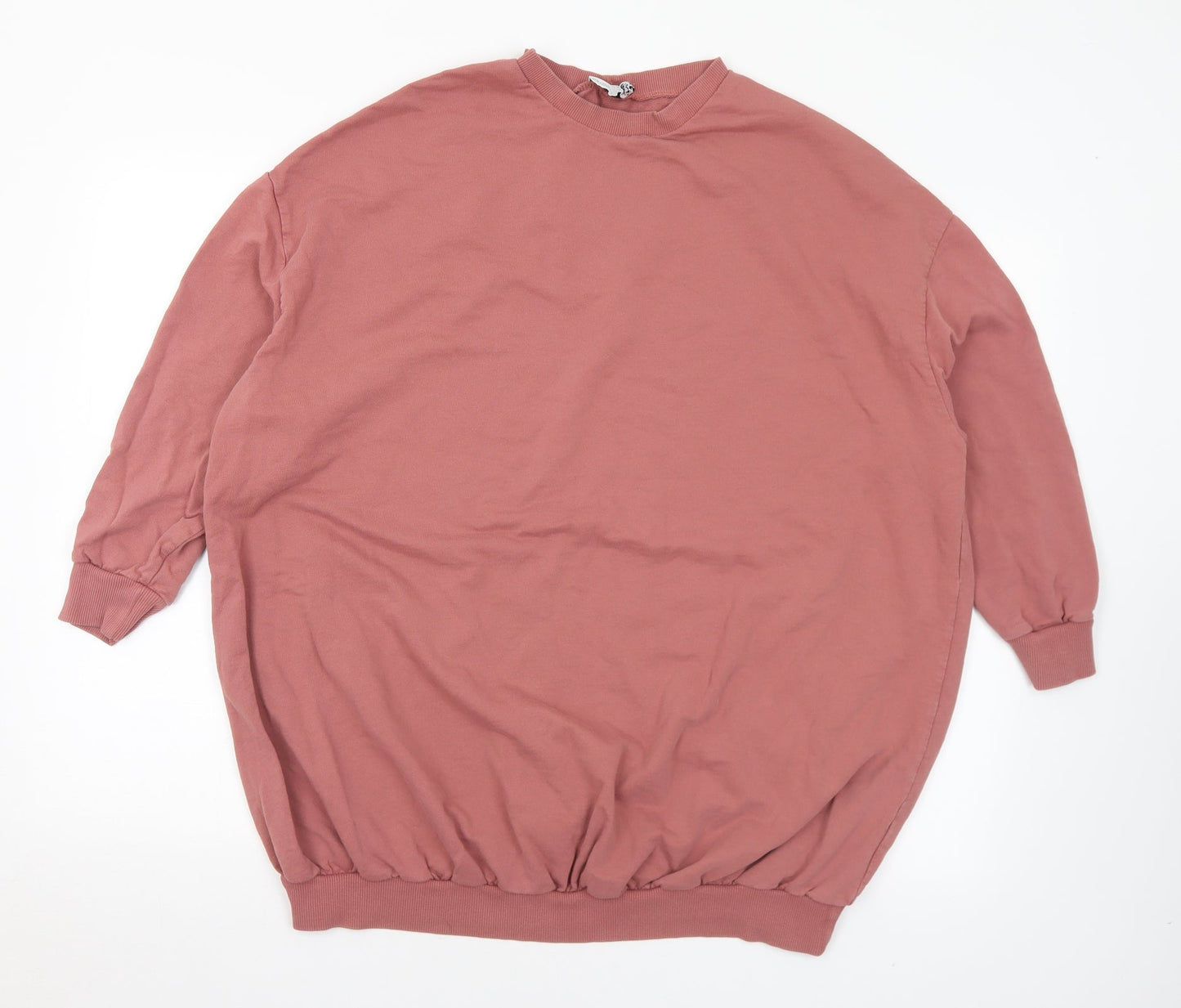ASOS Womens Pink  Cotton Pullover Sweatshirt Size 10