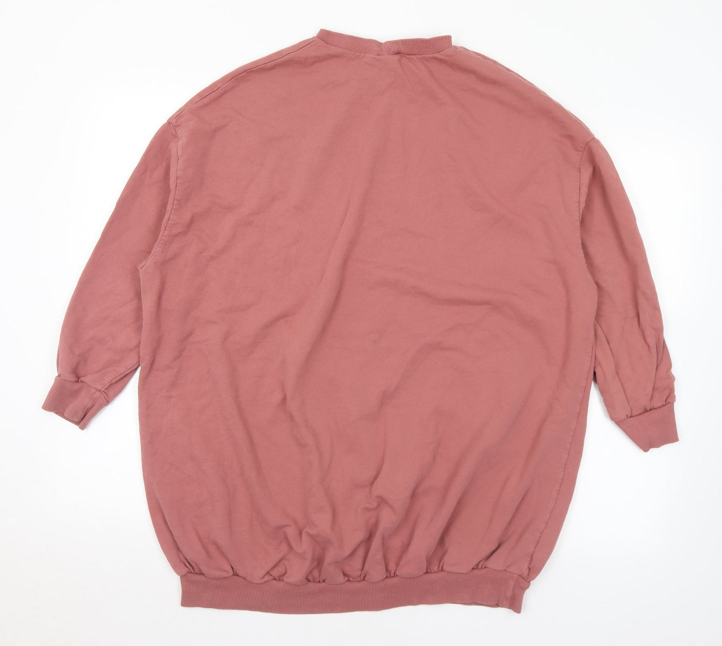 ASOS Womens Pink  Cotton Pullover Sweatshirt Size 10