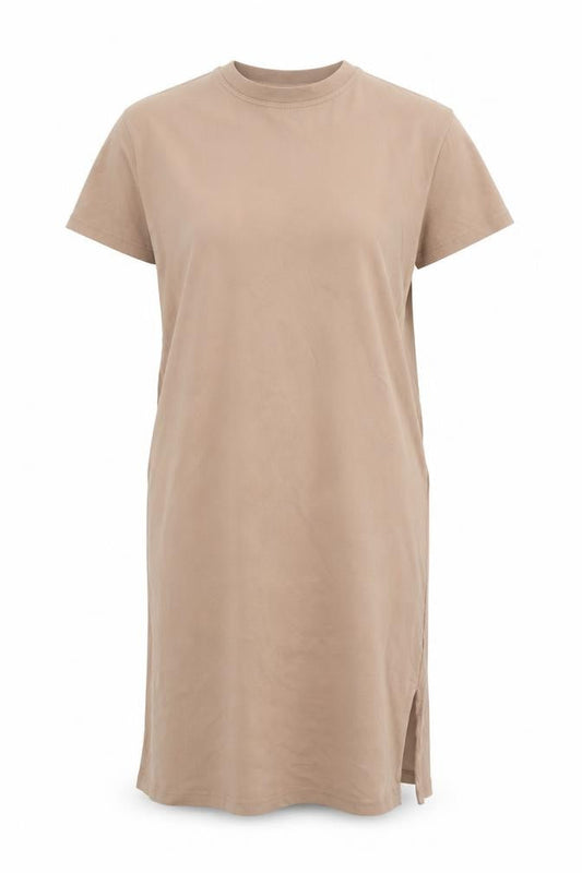 H&M Womens Brown  Cotton T-Shirt Dress  Size XS  Crew Neck