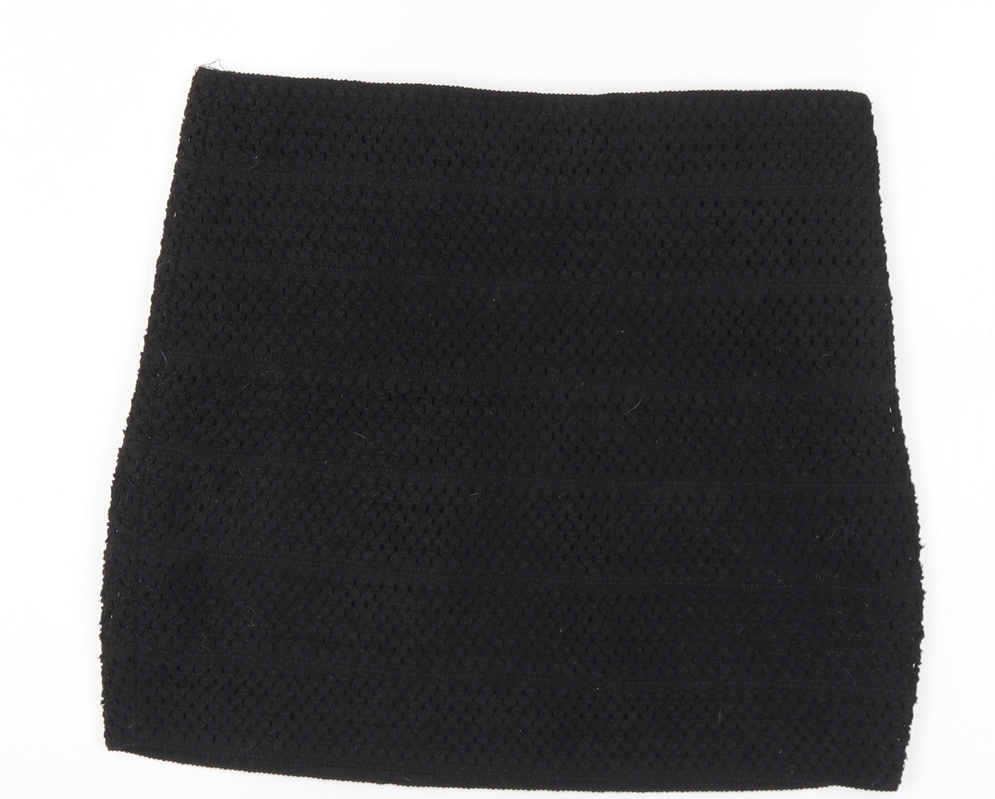 Ricki Womens Black  Polyester A-Line Skirt Size S