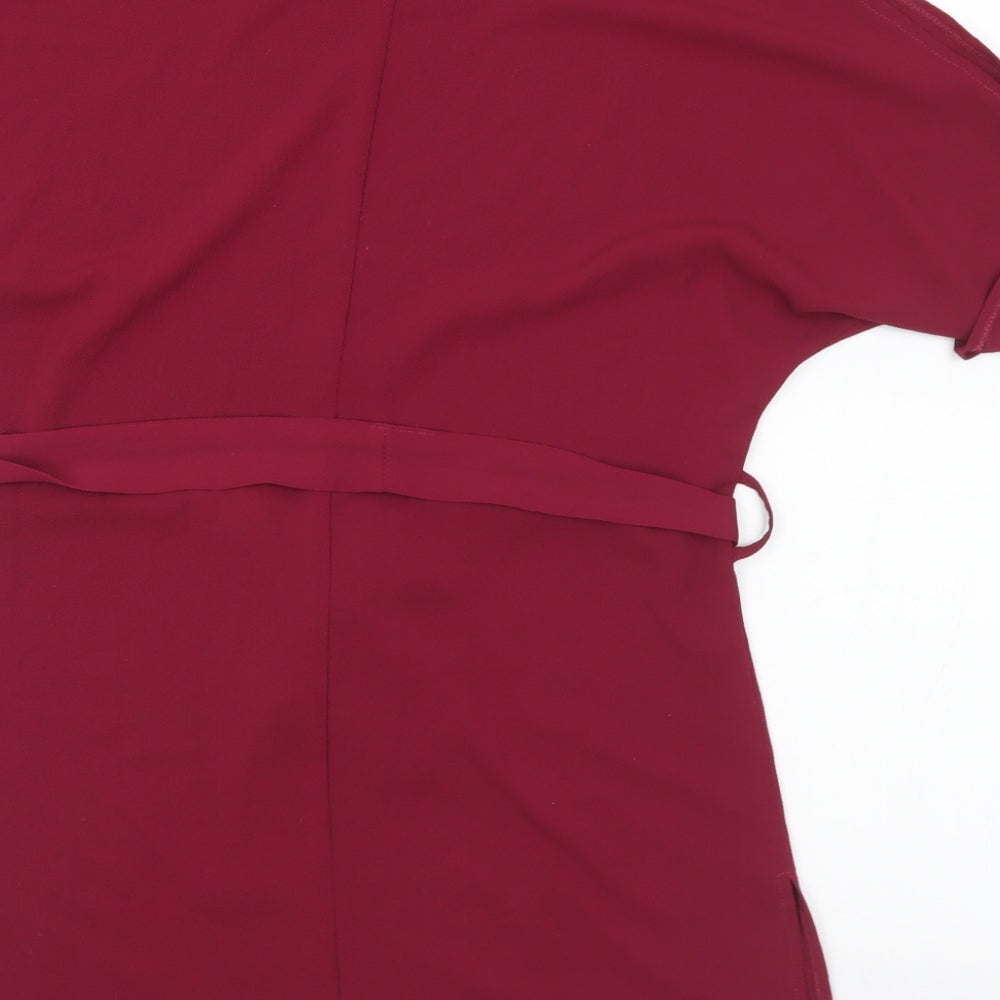 Primark Womens Purple  Polyester Tunic Blouse Size 4 Round Neck