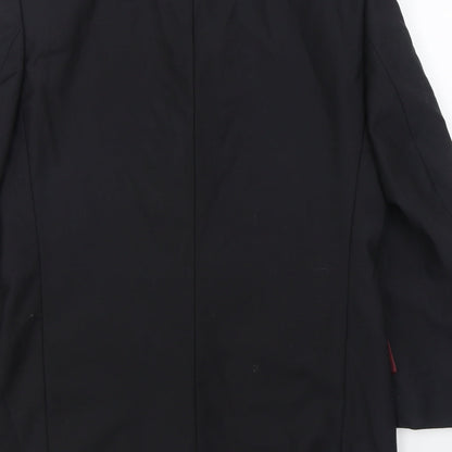 Scott & Taylor Mens Black  Wool Jacket Suit Jacket Size 38