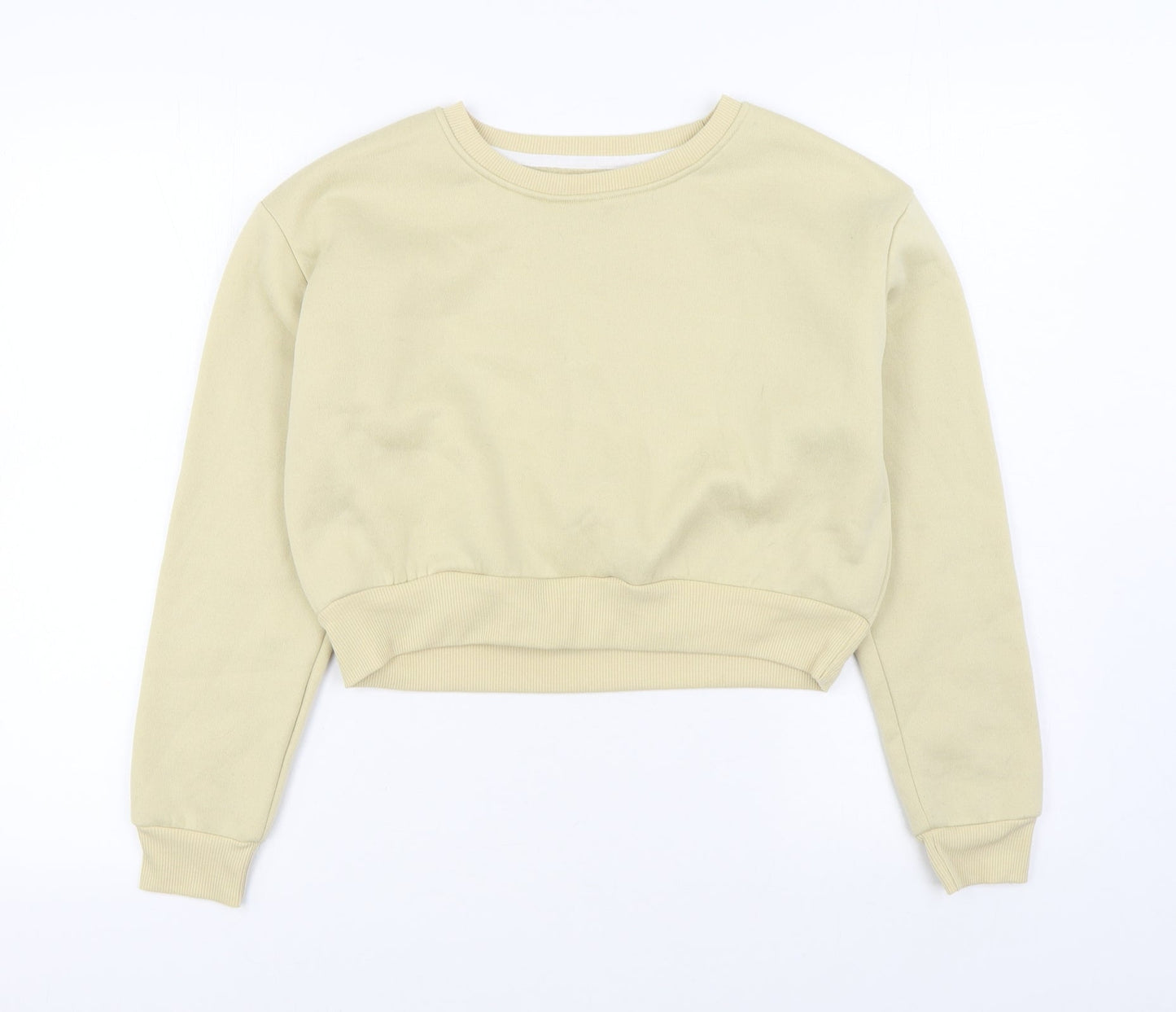 SheIn Womens Beige  Polyester Pullover Sweatshirt Size XS  Pullover