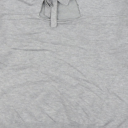 Preloved Dorothy Perkins Womens Grey Round Neck  Viscose Pullover Jumper Size 10 - Label