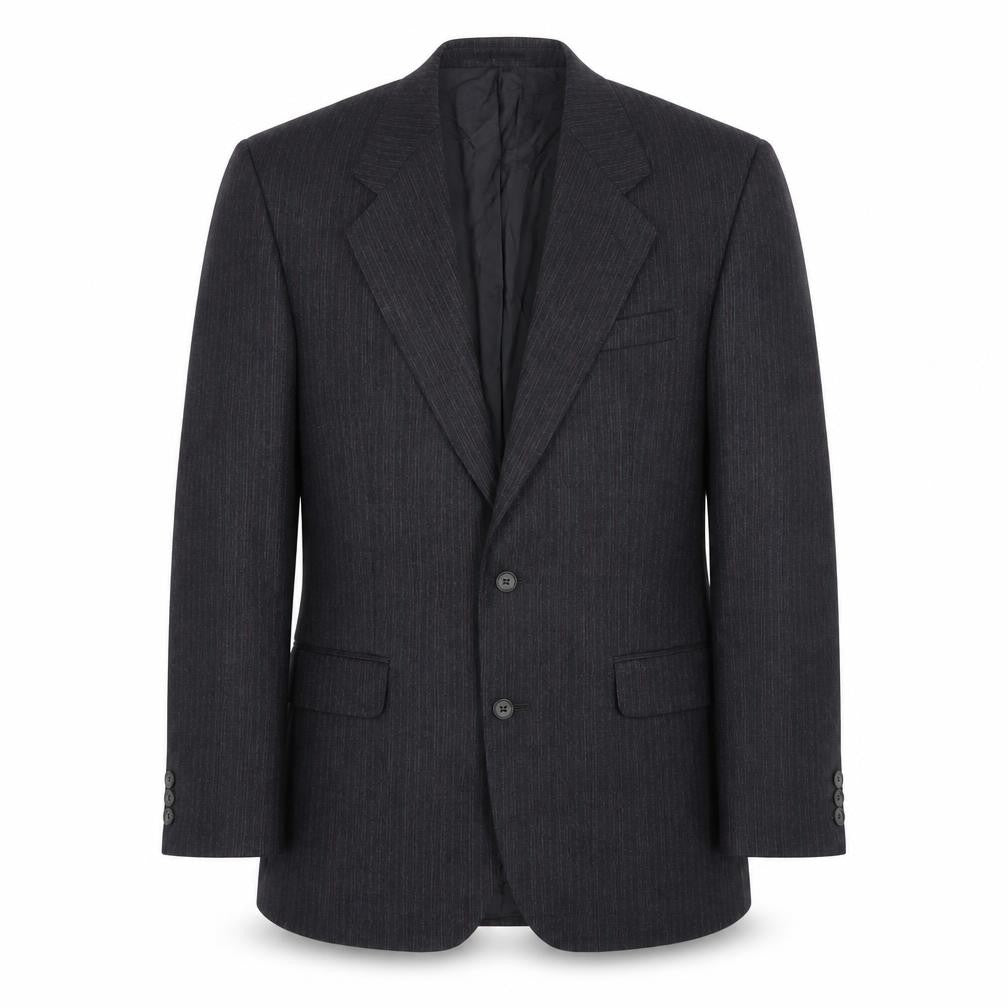 The Label Mens Black  Wool Jacket Suit Jacket Size 40