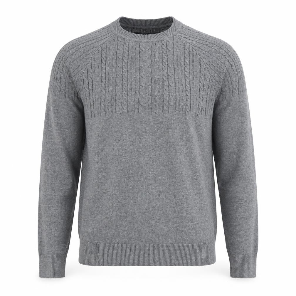 Red Herring Mens Grey Round Neck  Acrylic Pullover Jumper Size S