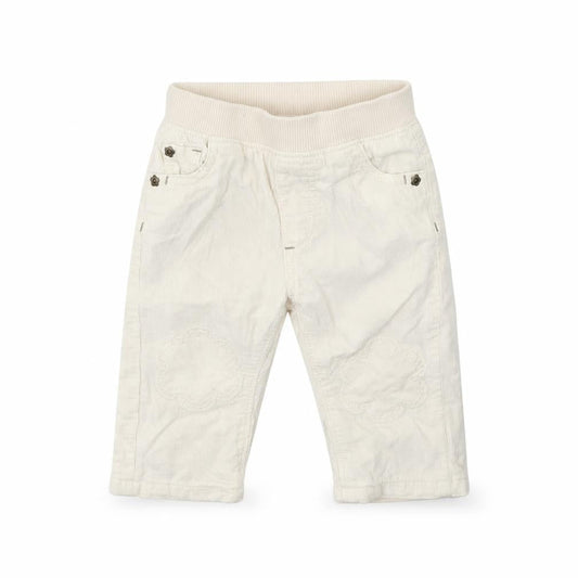 Marks & Spencer Girls Beige  Cotton Cargo Trousers Size 3-6 Months