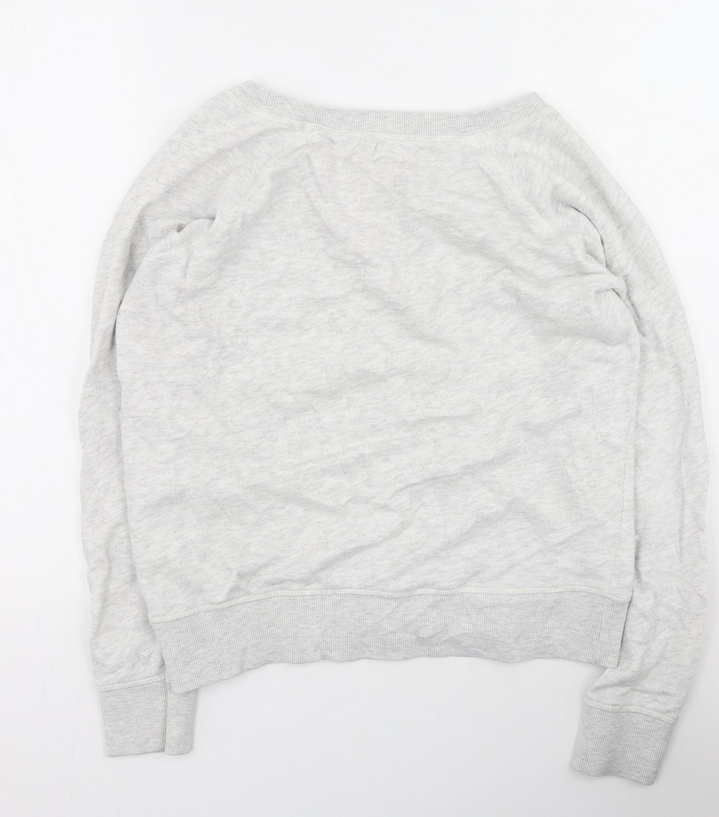 Only Womens Grey  Cotton Pullover Sweatshirt Size L