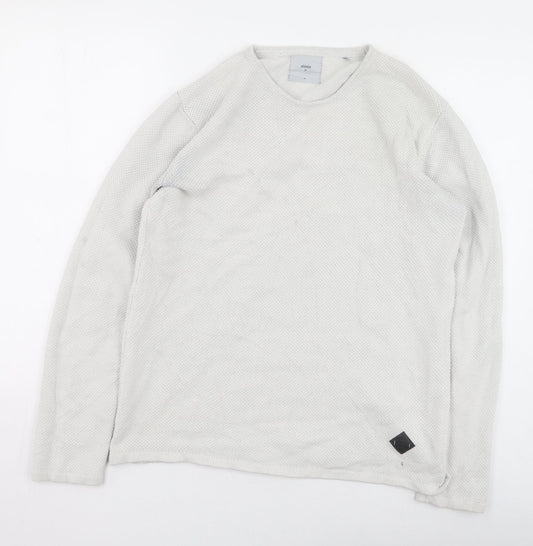Minimum Mens Beige Round Neck  Cotton Pullover Jumper Size XL