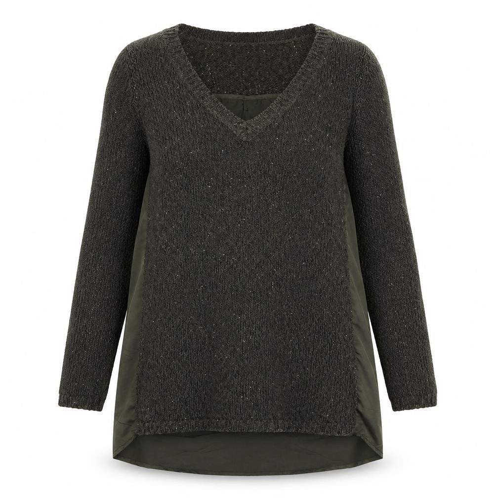 Oasis Womens Green Round Neck  Polyester Pullover Jumper Size XS