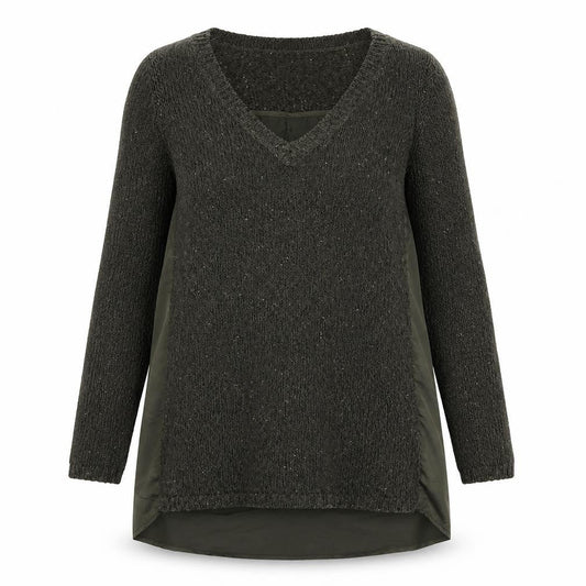 Oasis Womens Green Round Neck  Polyester Pullover Jumper Size XS