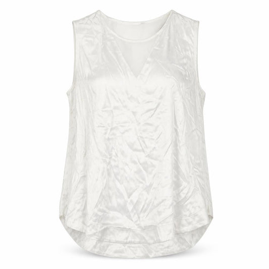 Next Womens White  Viscose Basic Tank Size 12 Crew Neck