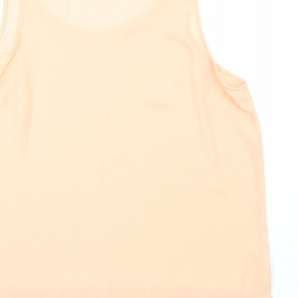 Primark  Womens Pink  Polyester Basic Tank Size 14 Scoop Neck