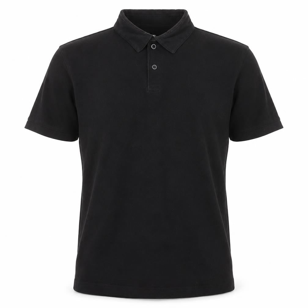 H&M Mens Black  Cotton  Button-Up Size L Collared