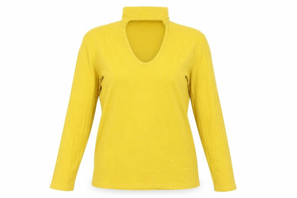 Chemistry  Womens Yellow  Polyester Pullover Sweatshirt Size 12