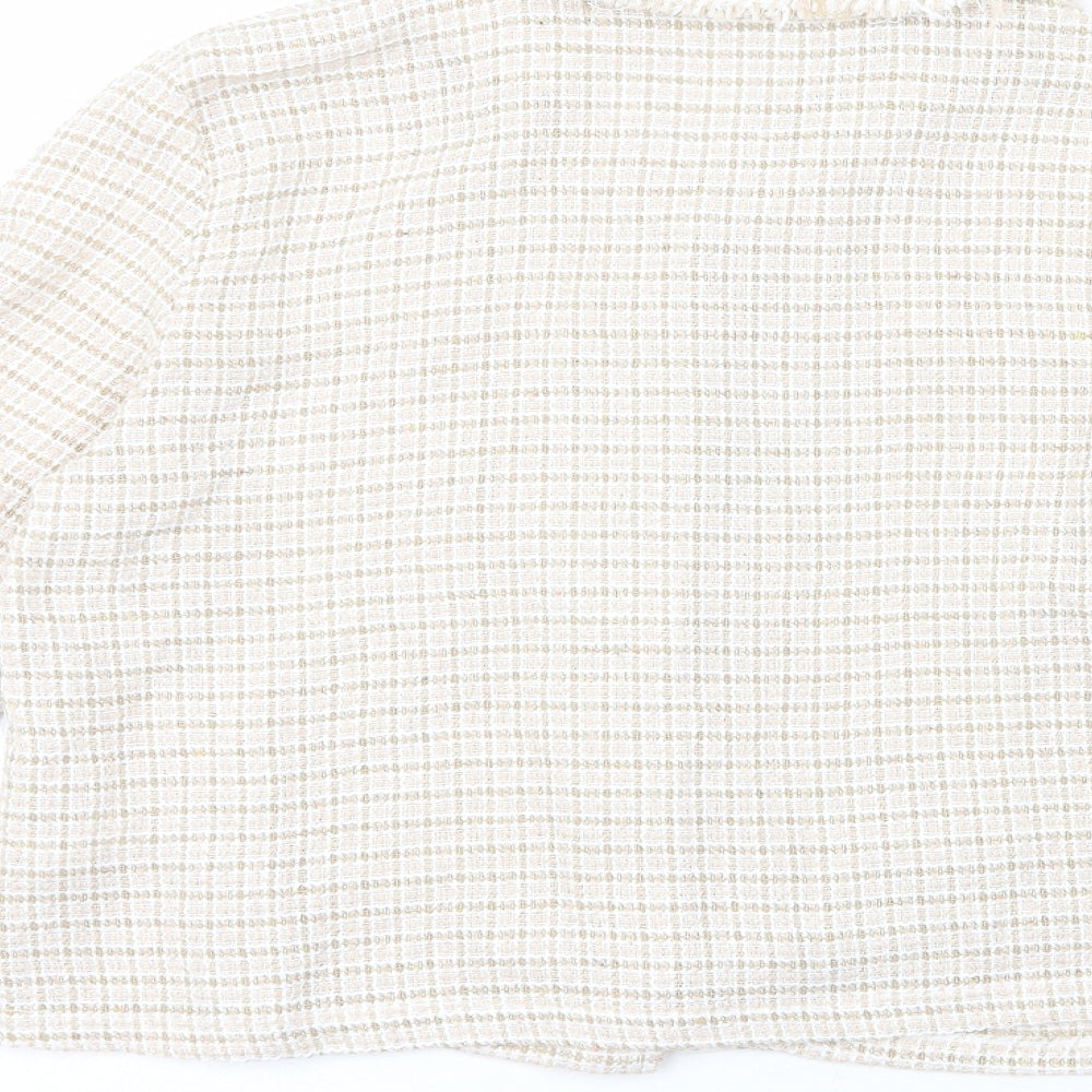 SheIn Womens Ivory   Jacket  Size 14