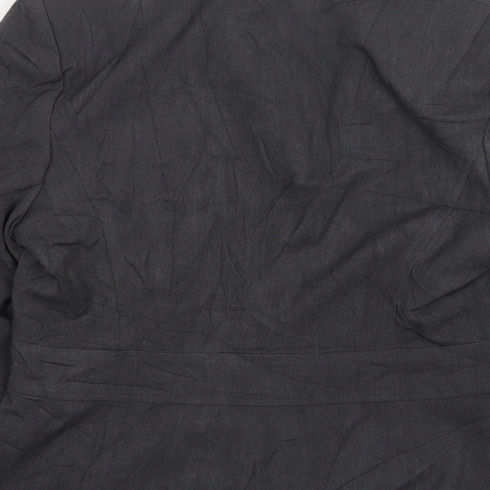 BHS Womens Grey  Polyester Jacket Suit Jacket Size 14