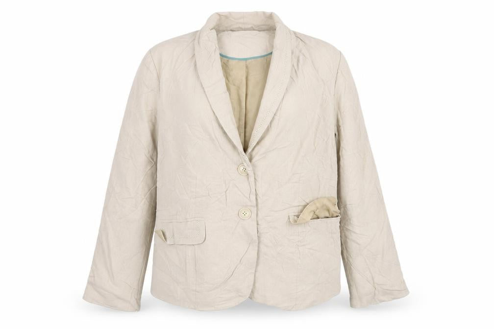 Bonmarché Womens Beige Linen Jacket Suit Jacket Size 14