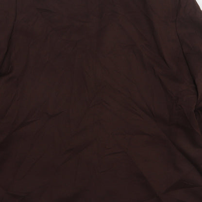 Slimma Womens Brown  Polyester Jacket Suit Jacket Size 18