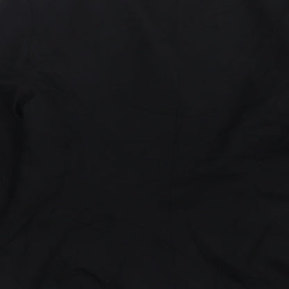Essentials  Womens Black  Polyester Jacket Suit Jacket Size 12