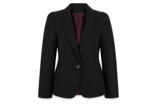 Atmosphere Womens Black  Polyester Jacket Sport Coat Size 12