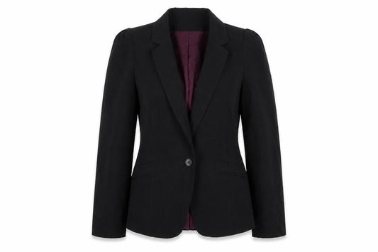 Atmosphere Womens Black  Polyester Jacket Sport Coat Size 12