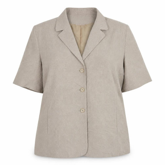 Bonmarché Womens Beige  Polyester Jacket Suit Jacket Size 18