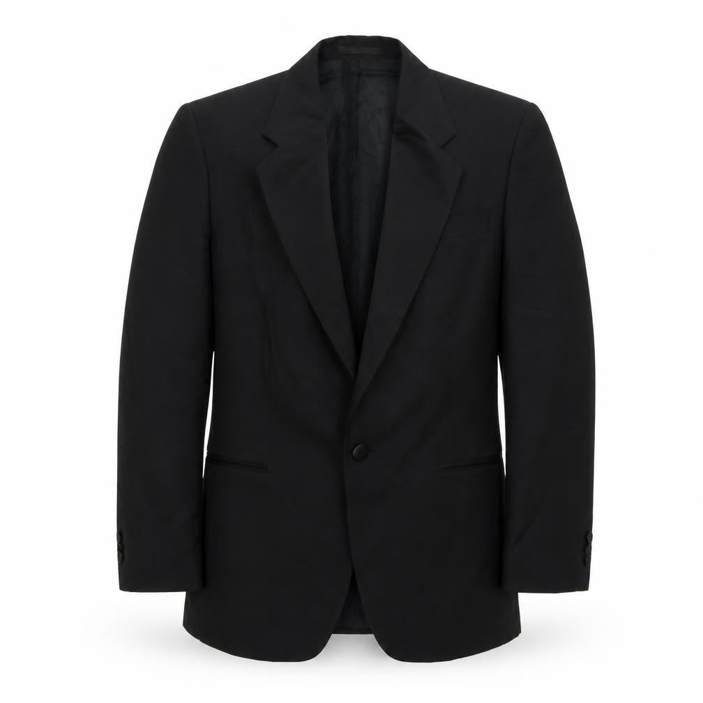Wellington Mens Black  Polyester Jacket Suit Jacket Size 38