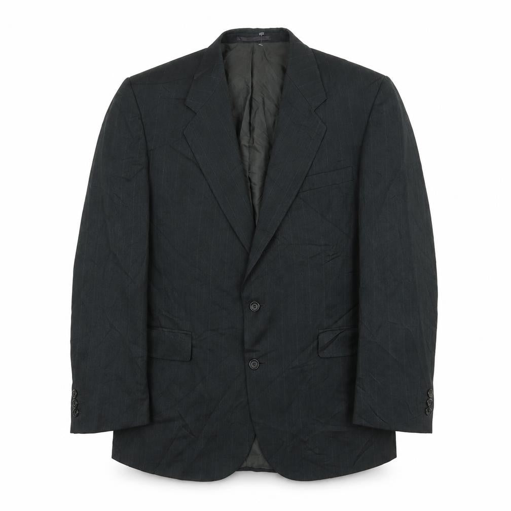 Berkertex Mens Green Striped Wool Jacket Suit Jacket Size 46