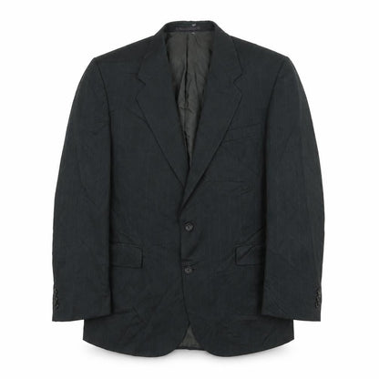 Berkertex Mens Green Striped Wool Jacket Suit Jacket Size 46