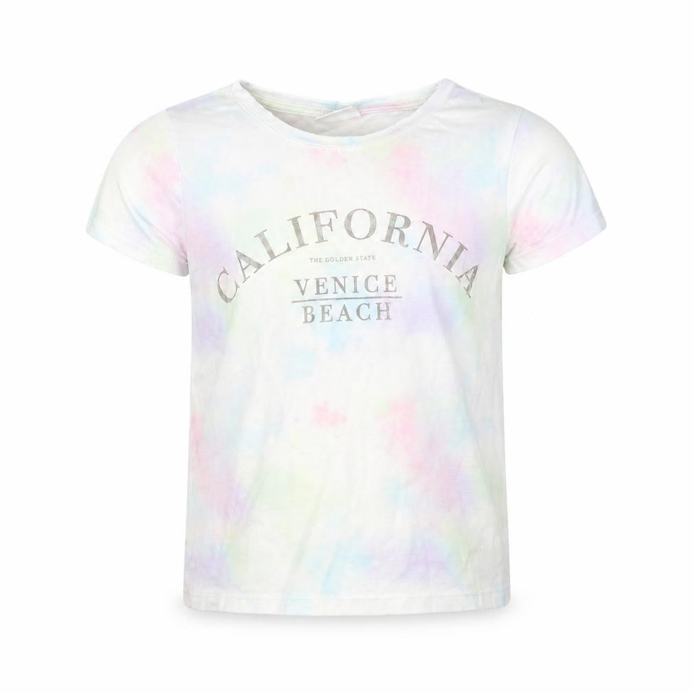 F&F Girls Multicoloured  Polyester Basic T-Shirt Size 5-6 Years Round Neck
