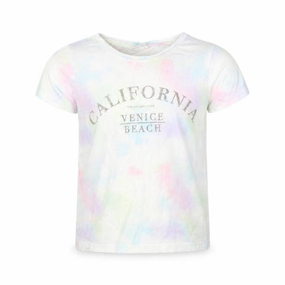 F&F Girls Multicoloured  Polyester Basic T-Shirt Size 5-6 Years Round Neck