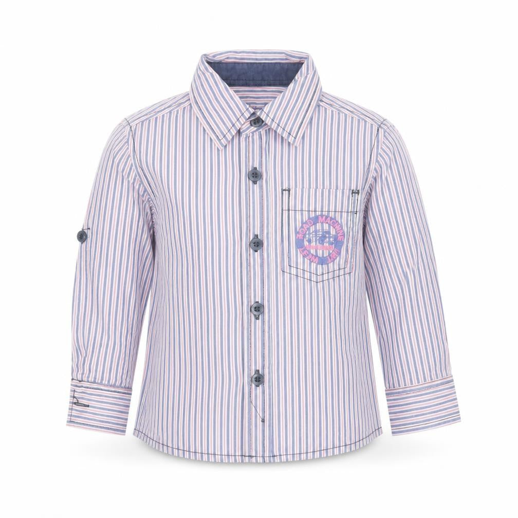 Earlydays Baby Multicoloured Striped Cotton Basic Button-Up Size 12-18 Months Collared