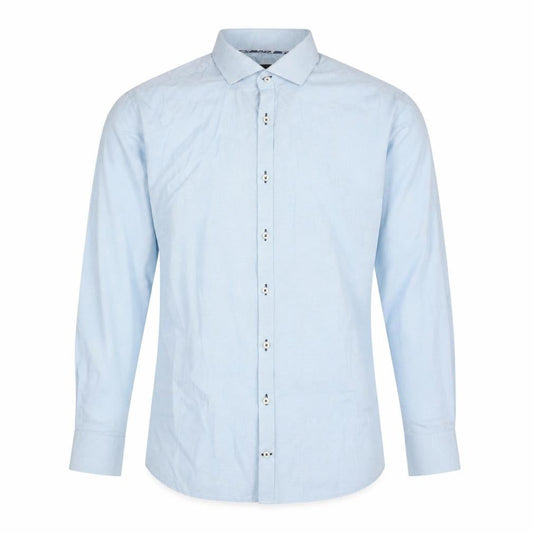 Bruun & Stengade Mens Blue  Cotton  Button-Up Size 42 Collared Button