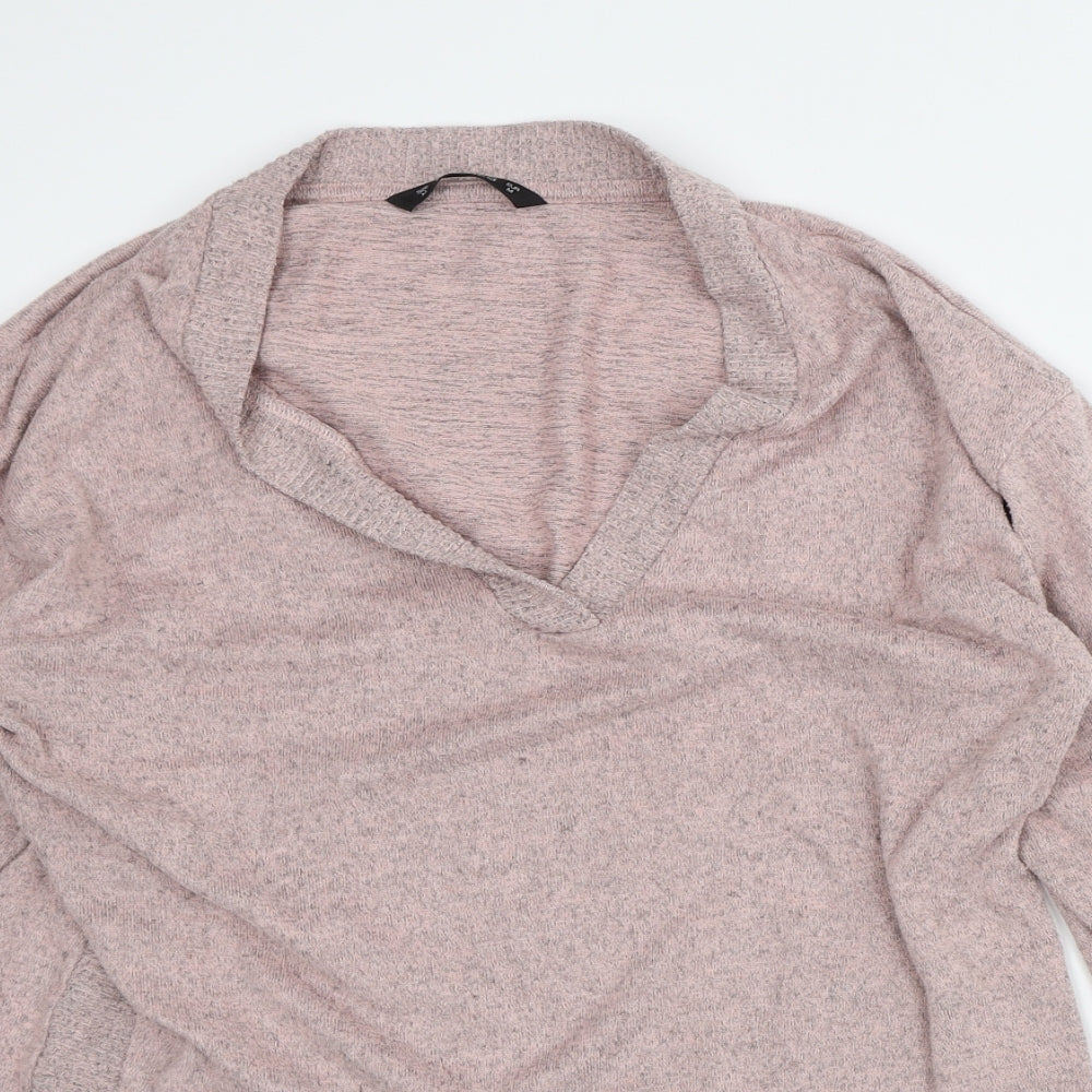 Dunnes Stores Womens Pink Geometric Polyester Pullover Sweatshirt Size M