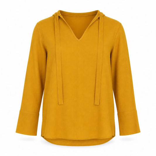 Primark Womens Orange  Polyester Tunic Blouse Size 8 V-Neck