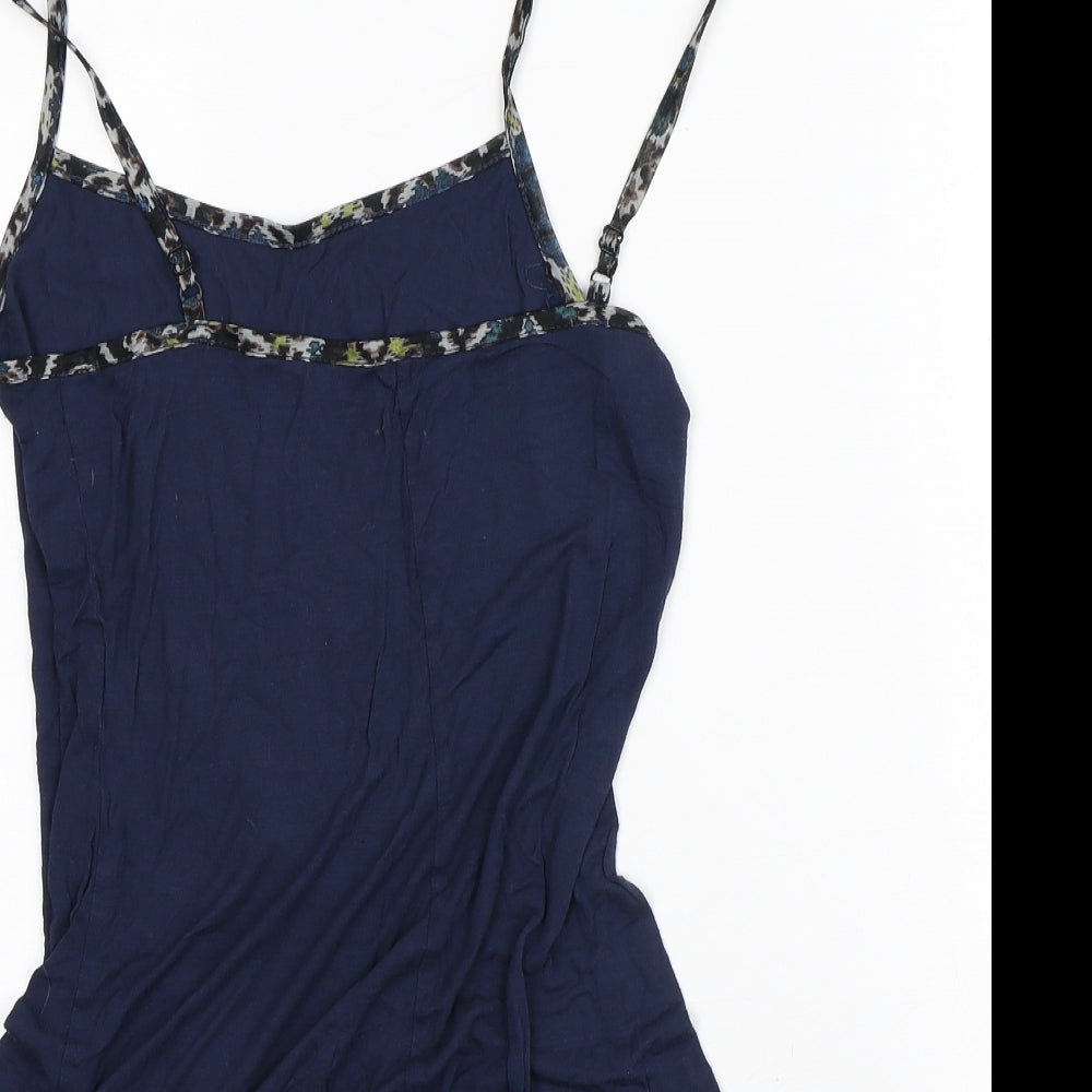 Preworn Womens Blue  Polyester A-Line  Size S  Square Neck