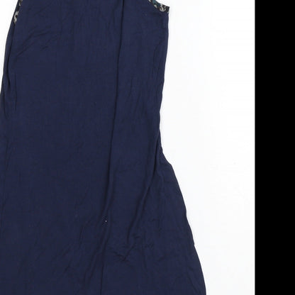 Womens Blue  Polyester A-Line  Size S  Square Neck