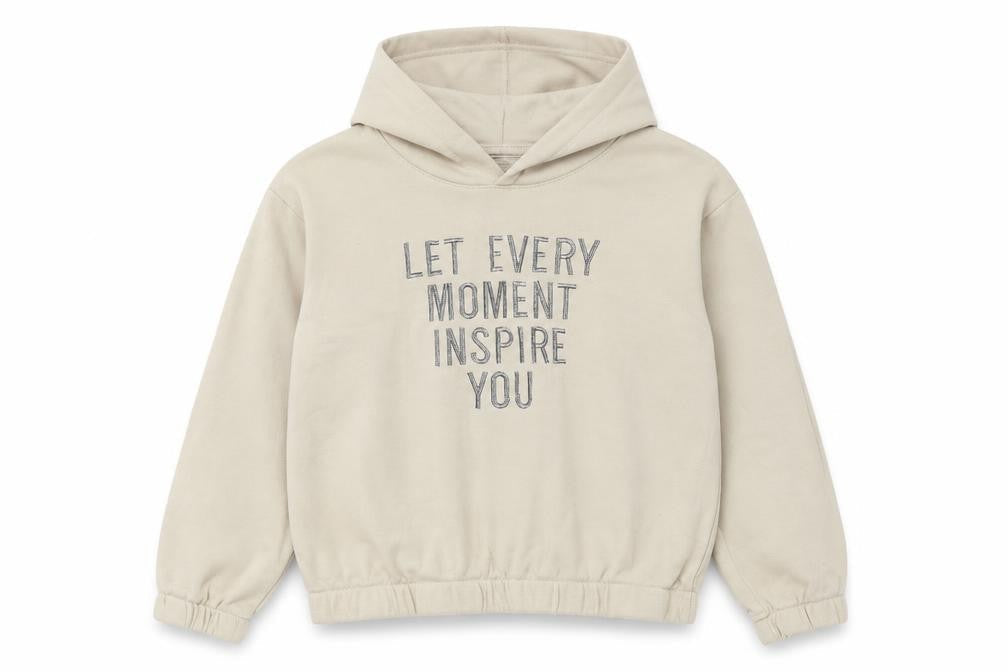 Primark Girls Beige  Cotton Pullover Hoodie Size 10-11 Years   - Inspire